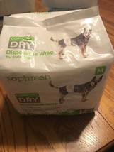 So Phresh Comfort Dry Disposable Dog Diapers, Count of 12 - Open pack - M - $18.69