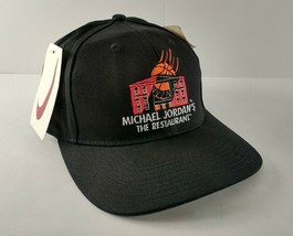 Vintage Michael Jordan&#39;s Restaurant Jumpman Snapback Nike Baseball Cap Hat New! - £59.95 GBP