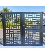 Contemporary Dual Entry Metal Gate Ornamental Iron Garden Entry Modern - $3,171.17 CAD