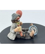 Emmett Kelly Jr clown Unicycle mug red balloon EKJ collection figurine - $25.37 CAD