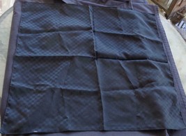 Lovely Vintage Nylon Scarf – Black Embossed Checkered Pattern – VGC – SMALLER - £15.81 GBP