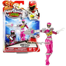 Year 2015 Power Rangers Super Charge 5 Inch Figure Dino Steel Pink Ranger Shelby - £31.45 GBP