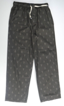 Psycho Bunny Robert Godley  Lounge Pants Black Gray 100% Cotton  Mens Medium - £23.49 GBP