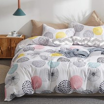 3 Piece Duvet Cover Set Twin (1 Summer Duvet Cover + 2 Pillow Shams) With Colorf - $40.99