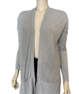 Ann Taylor Linen Blend Cardigan Women&#39;s M Blue - €10,63 EUR