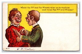 Comic Mrs and Misses Miss Us As Much As miss The misses DB Postcard S3 - $6.29