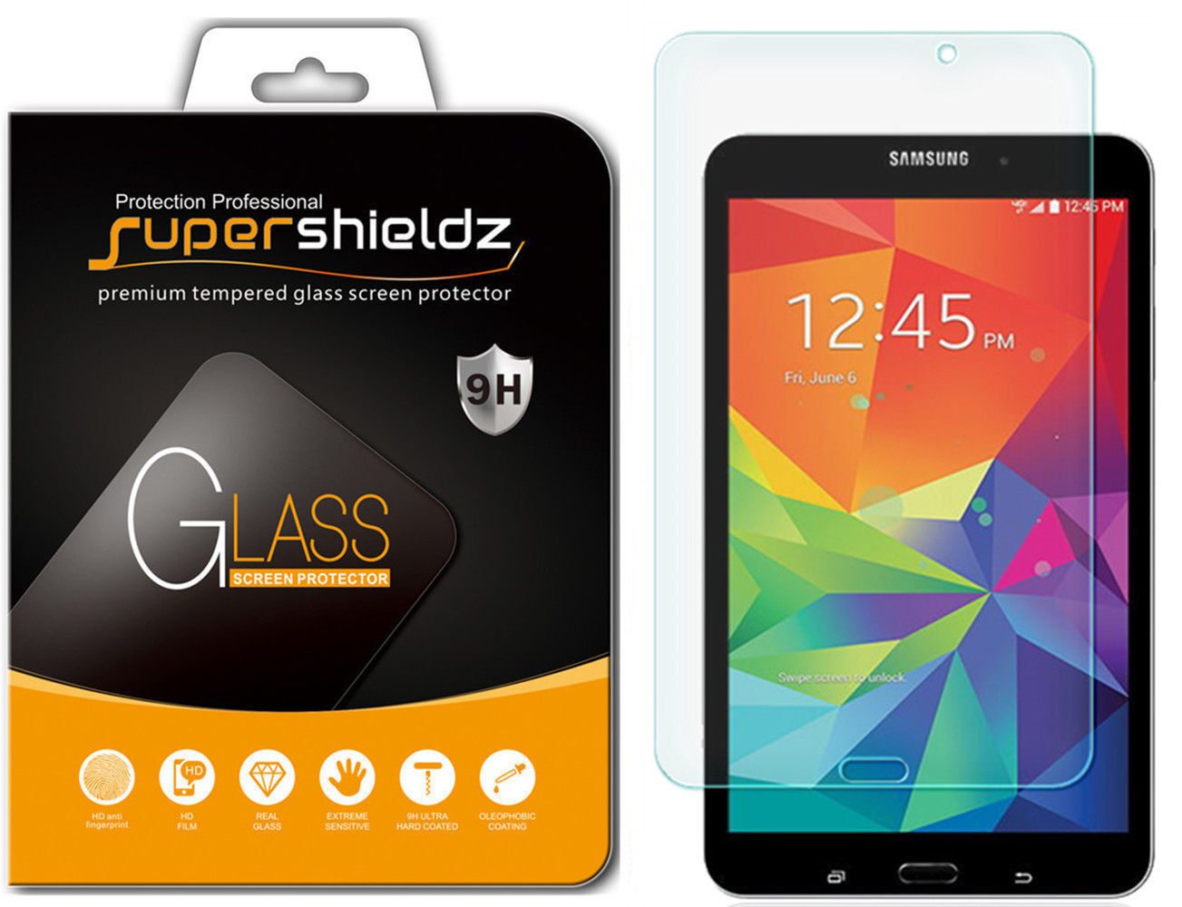 Primary image for 2-Pack Tempered Glass Screen Protector For Samsung Galaxy Tab 4 8.0