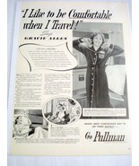 1940 Railroad Ad The Pullman Company with Gracie Allen - £7.85 GBP