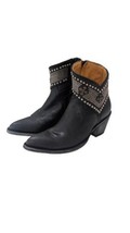 Old Gringo Clovis Black Studded 8&quot; Ankle Boots Size 6.5 B - $128.69