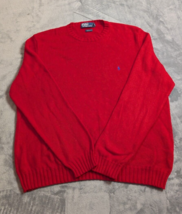 Polo Ralph Lauren Mens Crewneck Pullover Sweater Pima Cotton Coral Size XXL - $18.49