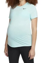 Nike Women&#39;s Dri-FIT Maternity Shirt Small Blue DN1801-482 - £31.51 GBP
