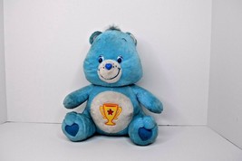 Care Bear 2004 Champ Bear Plush 13&quot; Stuffed Animal Blue Nanco - £9.48 GBP