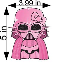 Pink Darth Vader Hello Kitty Car Window Wall Macbook Notebook Laptop Sticker ... - £4.69 GBP