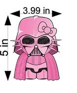Pink Darth Vader Hello Kitty Car Window Wall Macbook Notebook Laptop Sti... - £4.74 GBP