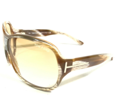 Tom Ford Gafas HUTTON TF19 Q41 Blanco Marrón Cuerno Monturas con Amarillo Lentes - £164.13 GBP