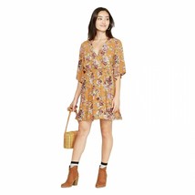 Xhilaration Brand ~ Women&#39;s Size Small ~ Rayon ~ Floral ~ Dijon Dress - $22.44