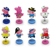 Papa Pig Birthday Cake Toppers  1/4&quot;X 1-1/2&quot; ( 8 - pc Set ) - £8.68 GBP