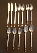 Crosspoint Stanley Roberts Spoon Fork Knife LOT Stainless Flatware 2 Pla... - £39.52 GBP