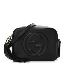 Gucci Pebbled Calfskin Small Soho Disco Bag Black - £1,926.24 GBP