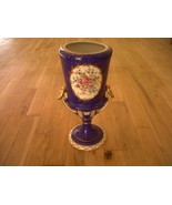 Dresden Vase Urn Thieme SIGNED by artist LENAR Saxony Germany floral 12&quot;... - $410.23 CAD