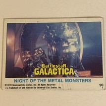 BattleStar Galactica Trading Card 1978 Vintage #90 Metal Monsters - £1.54 GBP