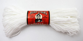Vintage NEW Old Stock Aunt Lydia&#39;s Heavy Rug Yarn Caron Polyester-1 Skein White - £5.26 GBP