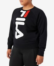 Fila Womens Slick Chicks Graphic Sweatshirt, 3X, Black - $47.89