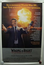 WRONG IS RIGHT 1982 Sean Connery, Robert Conrad, George Grizzard-One Sheet - £20.11 GBP