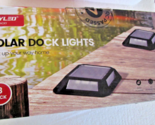 JACKYLED Weatherproof Wireless Solar Dock Deck Pathway Patio Fence Light... - $65.00