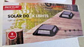 JACKYLED Weatherproof Wireless Solar Dock Deck Pathway Patio Fence Light... - £51.79 GBP