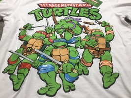 Nickelodeon Teenage Mutant Ninja Turtles  TMNT White T-Shirt 2023 Viacom Medium - £25.02 GBP