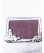 Vintage Seagull Picture photo Frame Dogs puppy Pewter pets 4x6 1993 silv... - $46.00