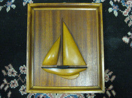 Wooden Sailboat Plaque - £62.16 GBP