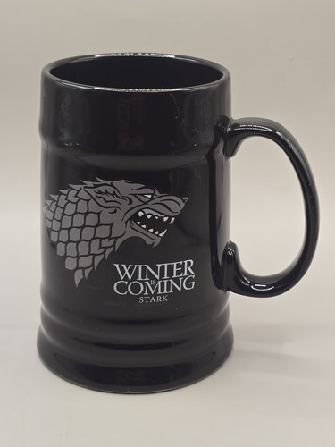 Game of Thrones-Stark Sigil Ceramic Stein Coffee Cup Mug Winter Coming B... - $12.69