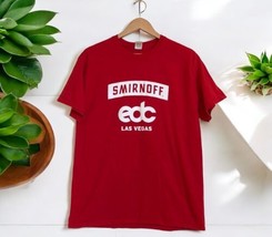 Smirnoff EDC Las Vegas tee Red T Shirt Men’s Size L Large - $18.80