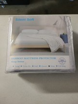 Silent Soft Premium King Bamboo Mattress Protector 100% Waterproof Bamboo Fiber - $28.04