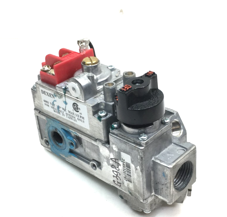 Dexen 6003  Millivolt Natural Gas Valve inlet 1/2&quot; outlet 1/2&quot; used #G392A - $89.00