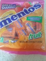 The Chewy Mint Mentos Fruit 1ea Pack 23 Pieces Individually Wrapped-New-... - $18.69