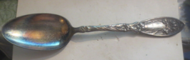 Vntg 1908 Oxford Silver Plate Co Narcissus Art Nouveau 6” Serving Spoon - $9.49