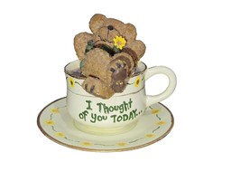 Boyds Bears Teabearies Tink Teabearie I Thought of You Today Bear in a T... - $8.90