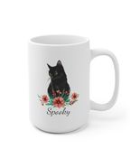 Black cat Personalized cat mug cat lover gift custom cat coffee mug - £11.66 GBP+