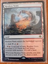 Restless Vents Magic The Gathering Rare Land Lost Caverns Ixalan 284 Black Red - £1.45 GBP