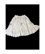 Zapelle Palm Tree Skirt, Lined, Blue &amp; White, Sz. Large - $9.99
