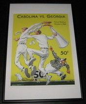 1949 North Carolina vs Georgia UGA Football Framed 10x14 Poster Official... - $49.49