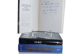 Texas Ranger Chief Homer Garrison Jr(1901-1968) Signed Books lot Jake Pi... - £166.50 GBP