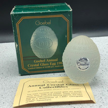 1981 Goebel Glass Crystal Annual Easter Egg Figurine Limited Edition D5980 Box - £18.90 GBP