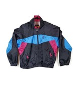 Vtg USA Olympics Jacket Size Large 90s Color Block Vented Windbreaker Bl... - £19.46 GBP