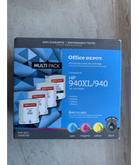 Office Depot HP Black CMY Remanufactured Ink Cartridges Multi Pack 940XL... - $582.12 MXN