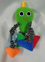 Tiny Love Pear Avocado Octopus Stuffed Plush Green Rattle Baby Toy Vintage - £23.35 GBP