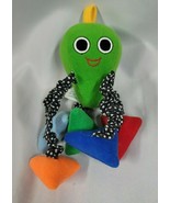 Tiny Love Pear Avocado Octopus Stuffed Plush Green Rattle Baby Toy Vintage - £23.34 GBP